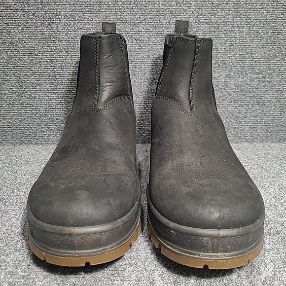 ECCO Track 25 Hydromax Black Chelsea Boot Water Repellent EU 45 Size 11- 11.5 US - Picture 2 of 12